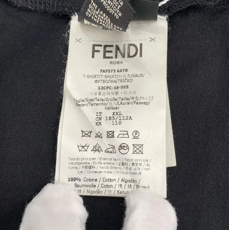 Fendi Fendi Black Cotton Men's Sweatshirt XXL 0089 Size US XXL / EU 58 / 5 - 8 Thumbnail