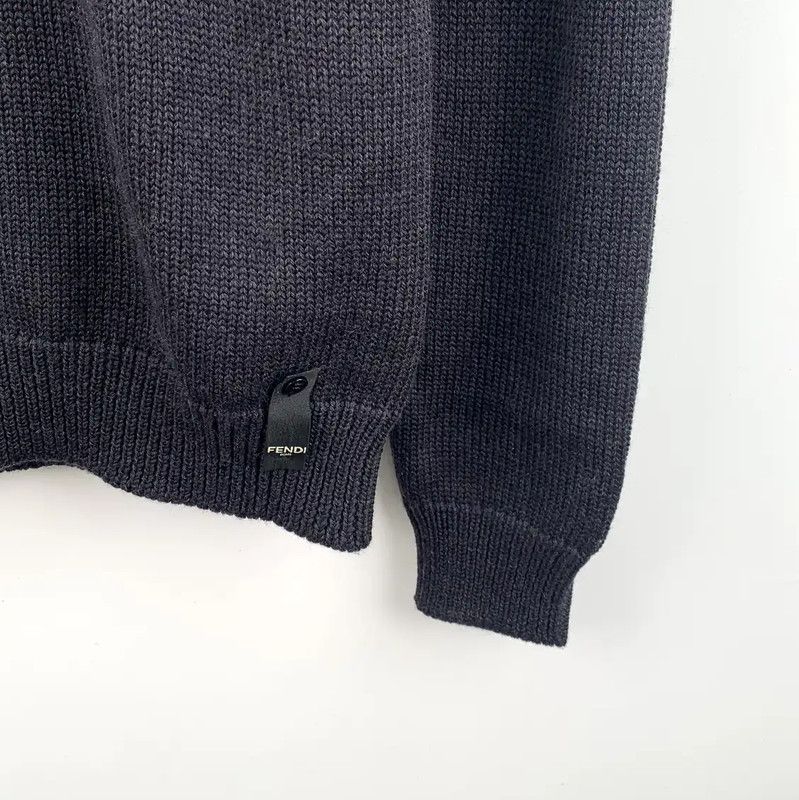 Fendi Fendi Color Block Wool Knit Sweater for Men 0089 Size US S / EU 44-46 / 1 - 4 Thumbnail