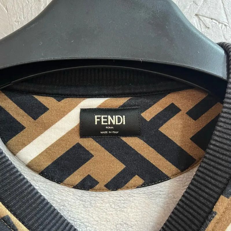 Fendi Fendi Brown Cotton Men's Sweatshirt 0089 Size US S / EU 44-46 / 1 - 5 Thumbnail