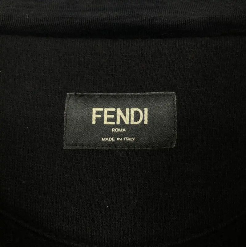 Fendi Fendi Black Wool Long Sleeve Coat 0089 Size US L / EU 52-54 / 3 - 3 Thumbnail