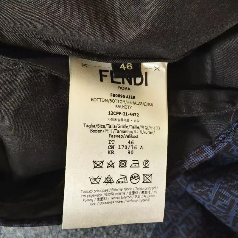 Fendi Fendi Black Men's Shorts Size S 0089 Size US 26 / EU 42 - 4 Thumbnail