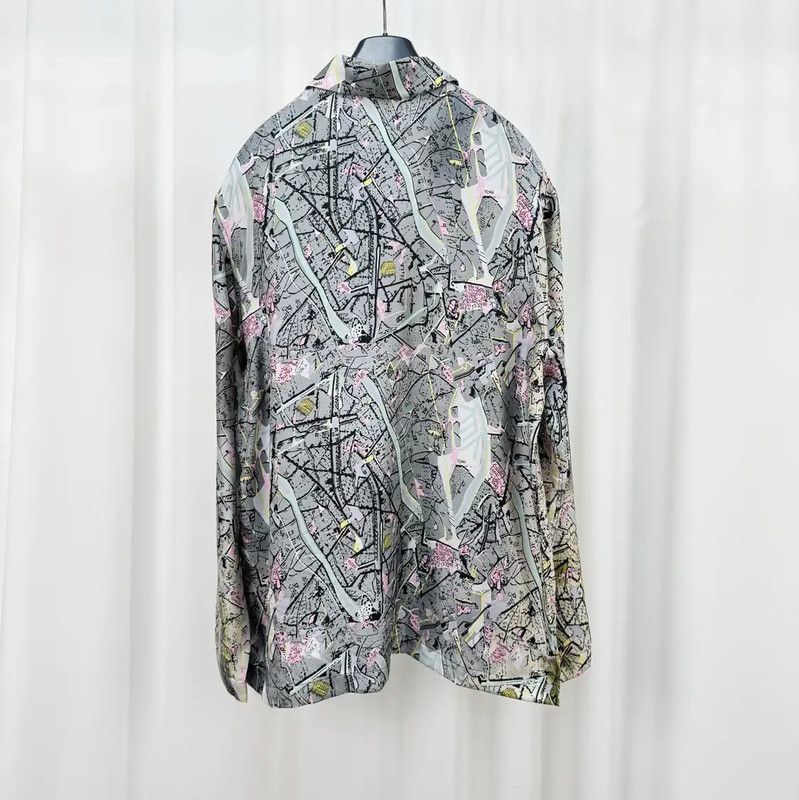 Fendi Fendi Multicolor Silk Long Sleeve Shirt 0089 Size US L / EU 52-54 / 3 - 2 Thumbnail