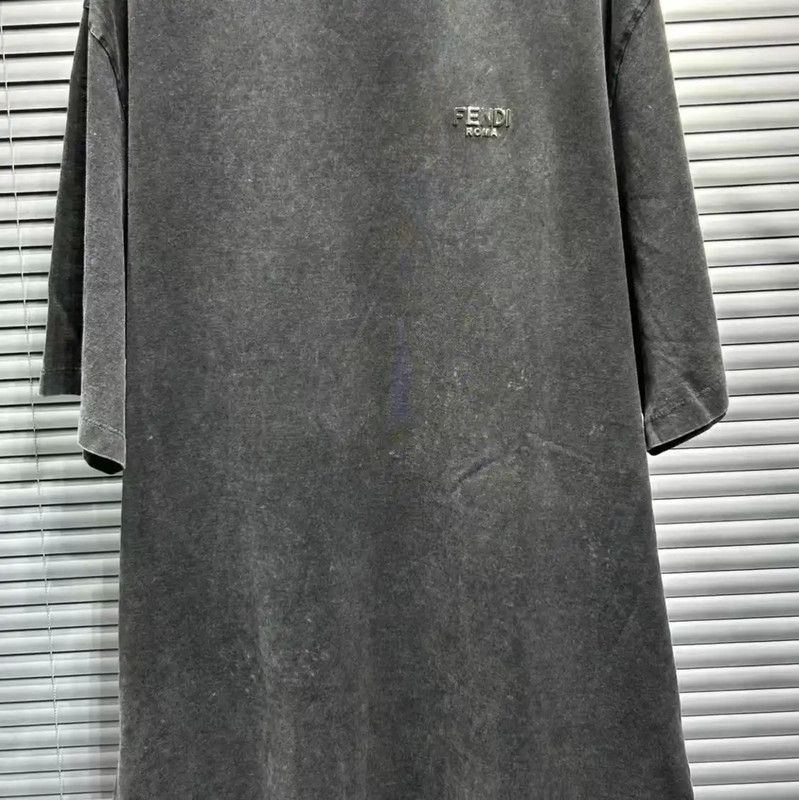Fendi Fendi Men's Summer Black Gray T-Shirt 0089 Size US L / EU 52-54 / 3 - 3 Thumbnail