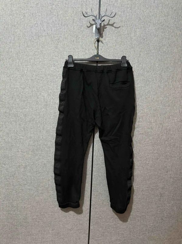Fendi Fendi Black Wool Logo Embroidery Casual Pants 0089 Size US 34 / EU 50 - 2 Thumbnail