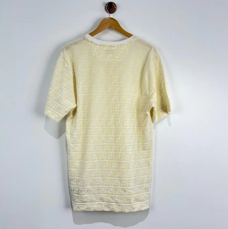 Fendi Fendi Color Block Cotton Men's T-Shirt 0089 Size US M / EU 48-50 / 2 - 2 Thumbnail