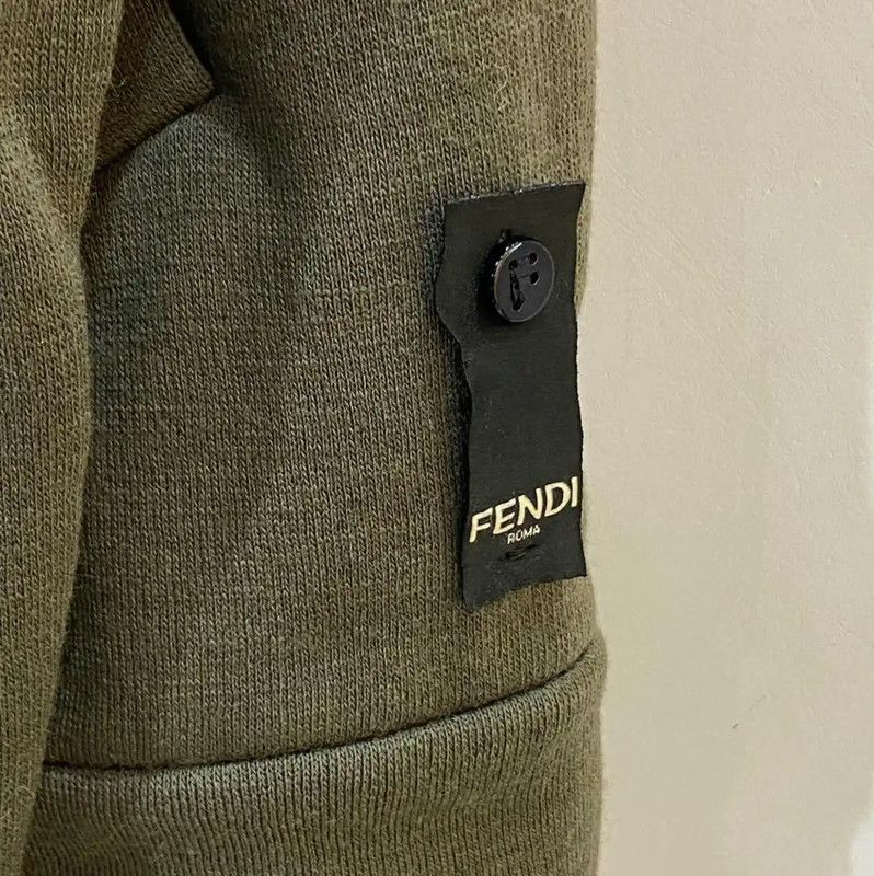 Fendi Fendi Green Wool Men's Outerwear Jacket 0089 Size US M / EU 48-50 / 2 - 8 Thumbnail