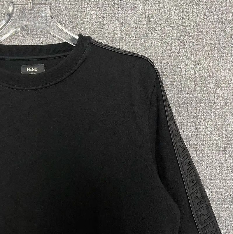 Fendi Fendi Black Cotton Men's Sweatshirt M Size 0089 Size US M / EU 48-50 / 2 - 3 Thumbnail