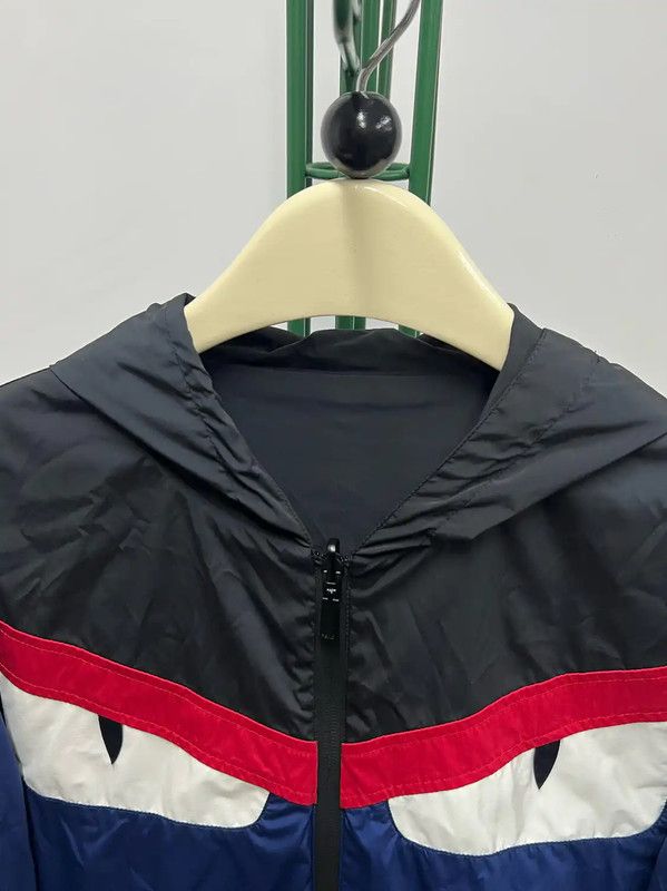 Fendi Fendi Blue Cotton Logo Long Sleeve Jacket 0089 Size US XL / EU 56 / 4 - 3 Thumbnail
