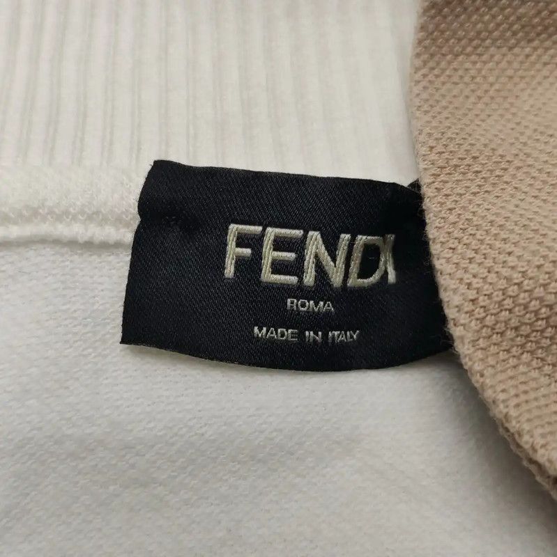 Fendi Fendi Embroidered Cotton Polo Shirt for Men 0089 Size US M / EU 48-50 / 2 - 4 Thumbnail