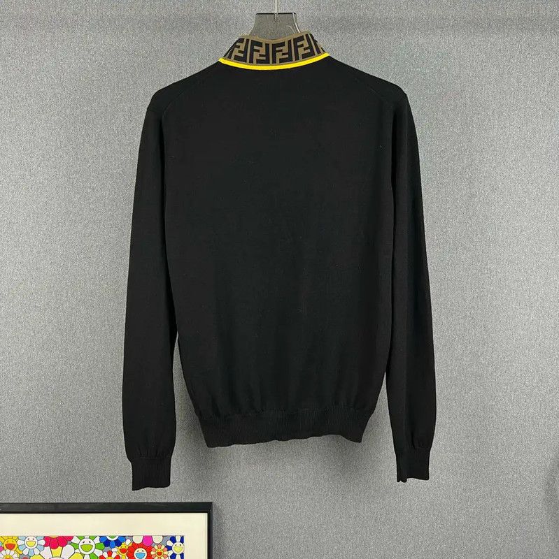 Fendi Fendi Black Knit Sweater for Men 0089 Size US S / EU 44-46 / 1 - 2 Thumbnail