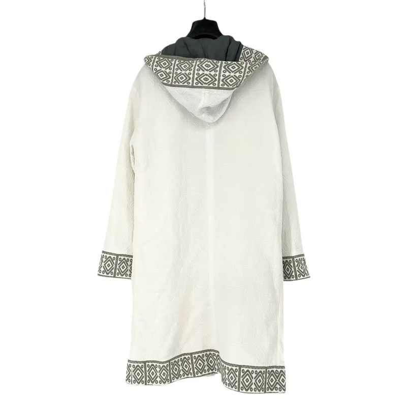 Fendi Fendi Men's White Cotton Coat with Hood 0089 Size US M / EU 48-50 / 2 - 3 Thumbnail