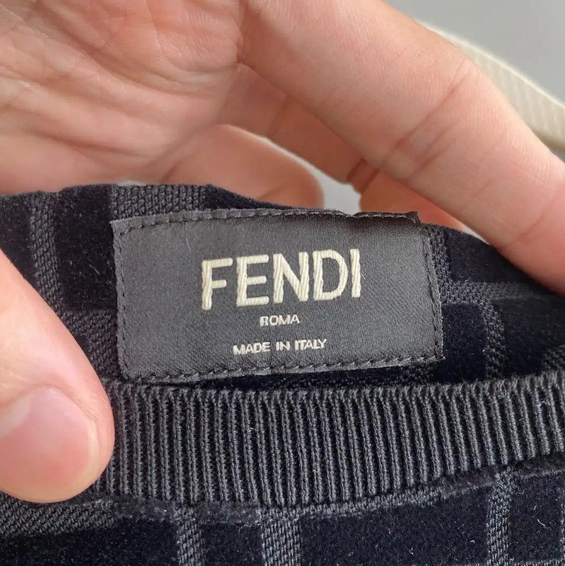 Fendi Fendi Black Cotton Short Sleeve T-Shirt 0089 Size US XS / EU 42 / 0 - 3 Thumbnail