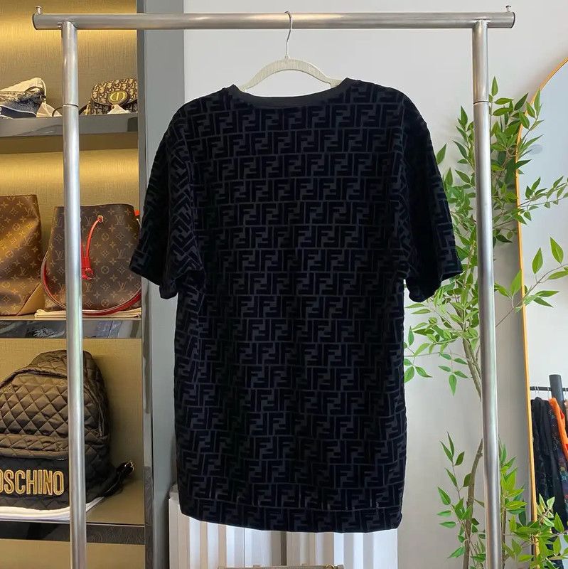 Fendi Fendi Black Cotton Short Sleeve T-Shirt 0089 Size US XS / EU 42 / 0 - 2 Thumbnail