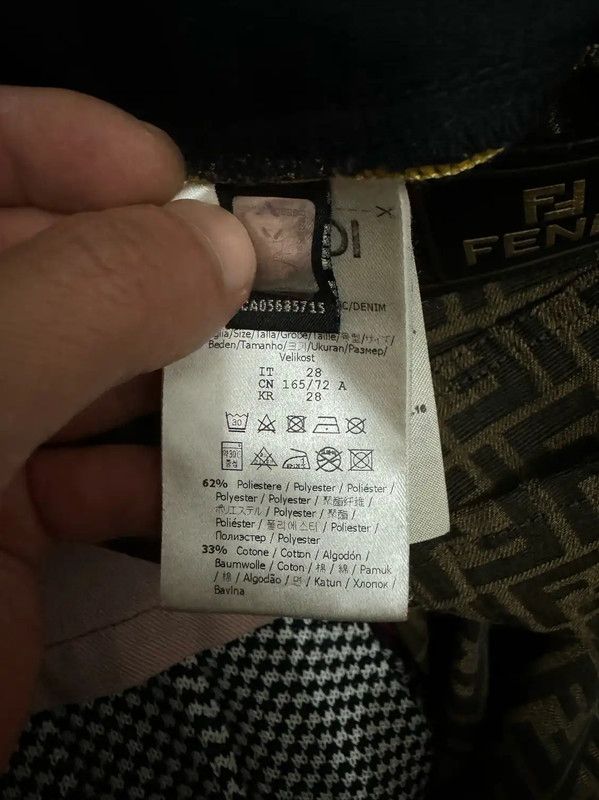Fendi Fendi Color-Block Embroidered Logo Casual Pants 0089 Size US 26 / EU 42 - 5 Thumbnail