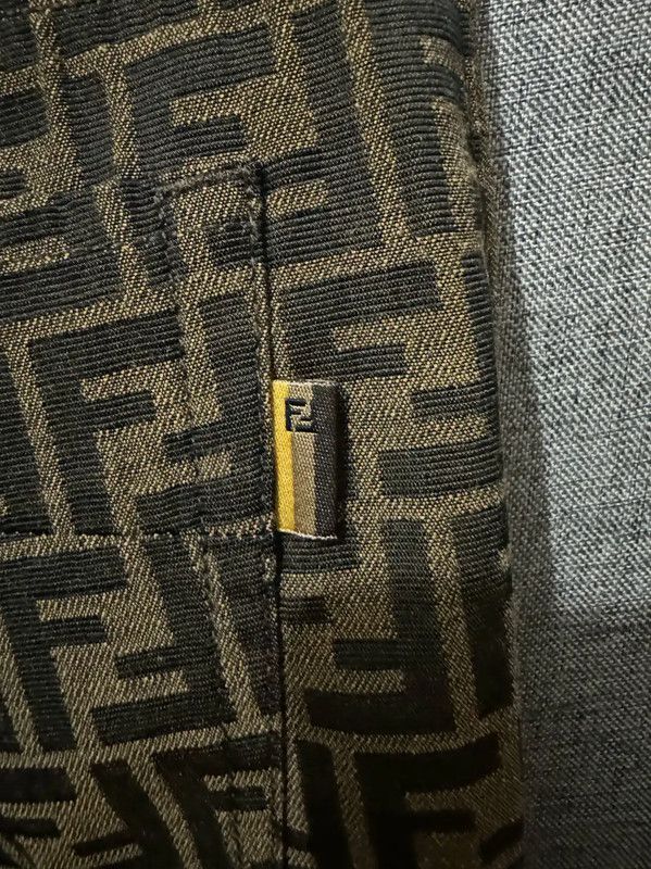 Fendi Fendi Color-Block Embroidered Logo Casual Pants 0089 Size US 26 / EU 42 - 4 Thumbnail