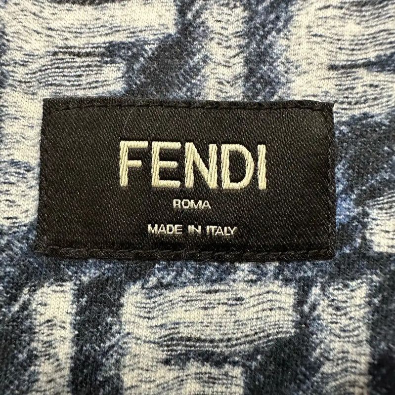 Fendi Fendi Men's Light Blue Cotton T-Shirt 0089 Size US S / EU 44-46 / 1 - 5 Thumbnail