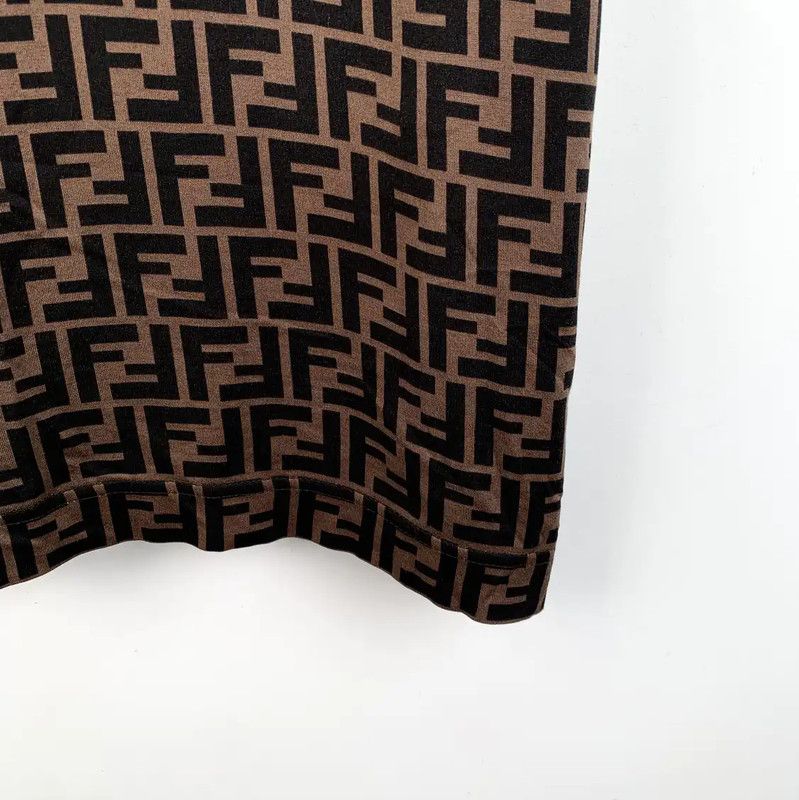 Fendi Fendi Brown Cotton Men's T-Shirt XXL 0089 Size US XXL / EU 58 / 5 - 4 Thumbnail