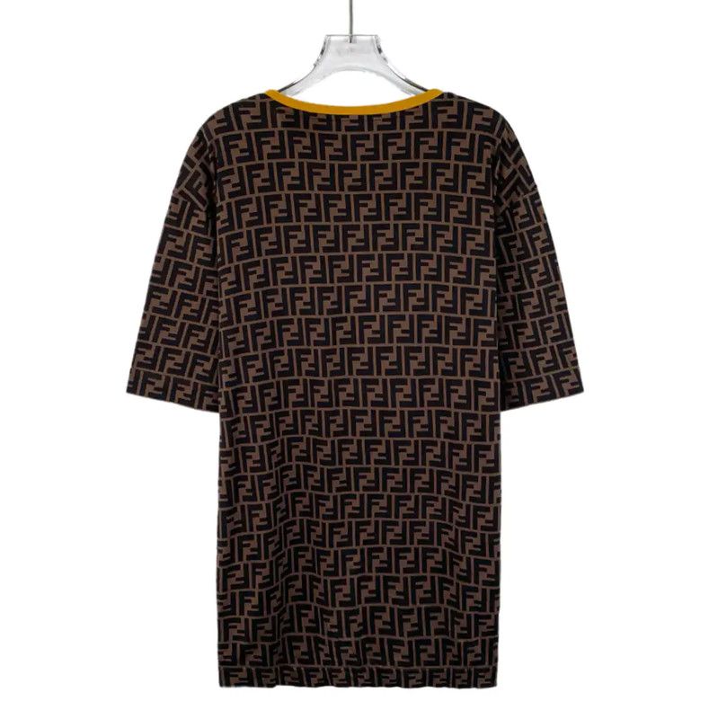 Fendi Fendi Brown Cotton Men's T-Shirt XXL 0089 Size US XXL / EU 58 / 5 - 2 Thumbnail