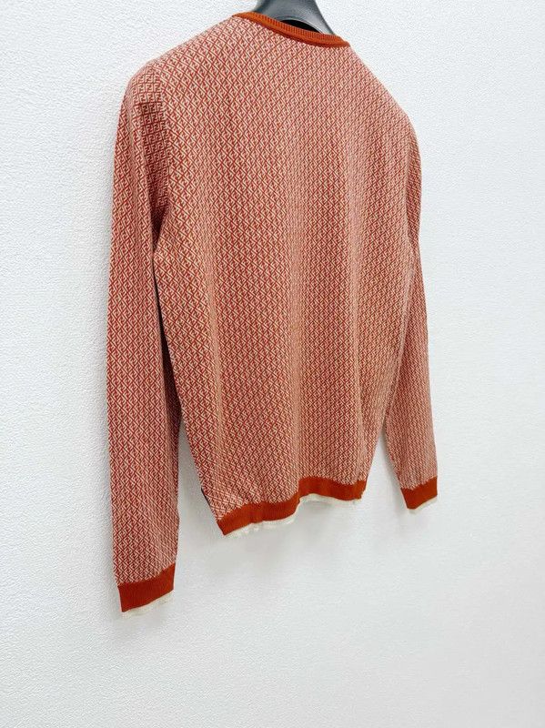 Fendi Fendi Orange Wool Long Sleeve Knit Sweater 0089 Size US XS / EU 42 / 0 - 5 Thumbnail