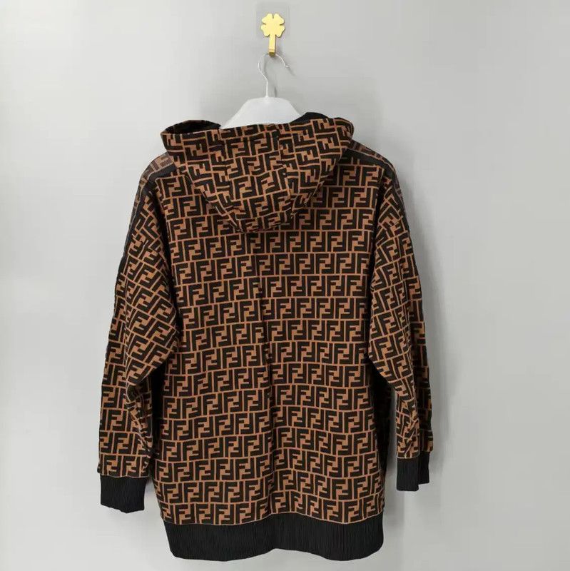 Fendi Fendi Brown Men's Hoodie with Logo 0089 Size US S / EU 44-46 / 1 - 2 Thumbnail