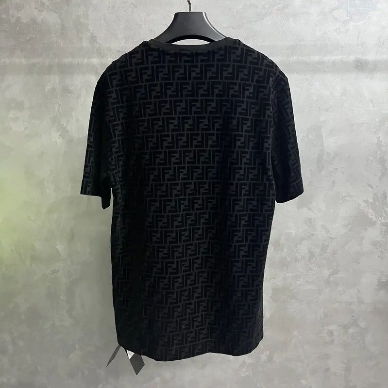 Fendi Fendi Black Cotton Men's T-Shirt Size L 0089 Size US L / EU 52-54 / 3 - 5 Thumbnail