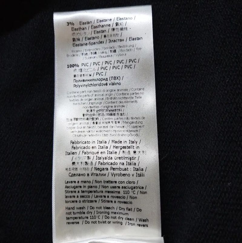 Fendi Fendi Black Logo Embroidery Men's Sweatshirt 0089 Size US S / EU 44-46 / 1 - 9 Thumbnail