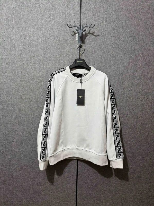 Fendi Men's Cream Wool Print Sweatshirt 0089