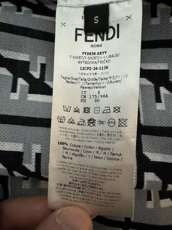Fendi Men's Cream Wool Print Sweatshirt 0089