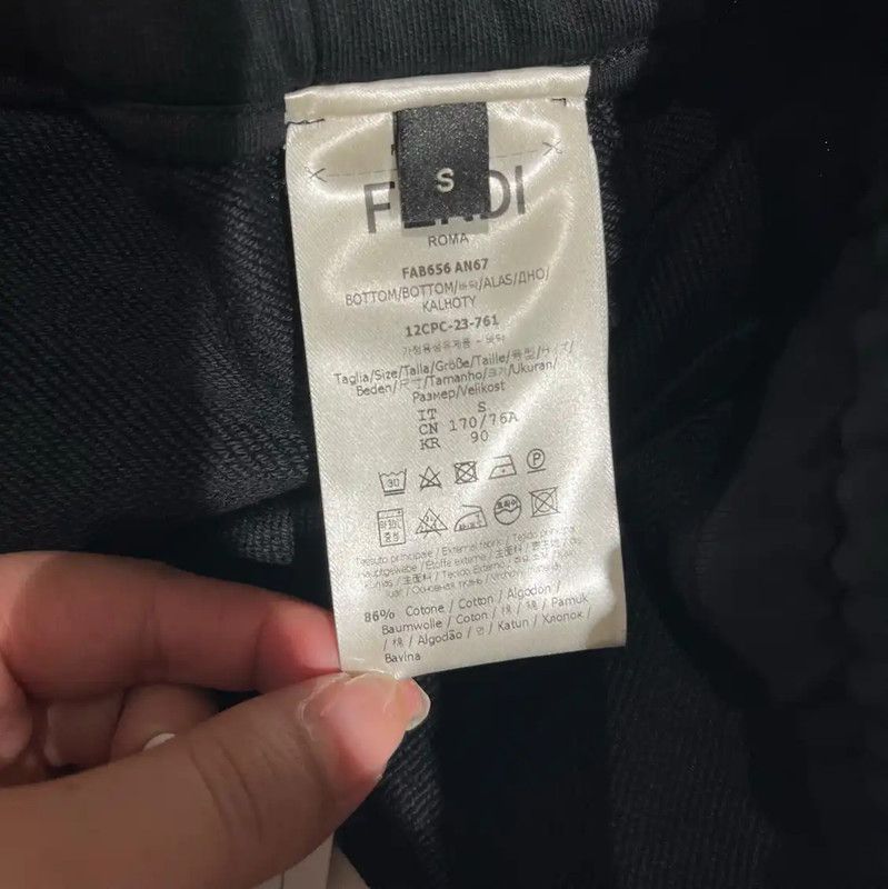 Fendi Fendi Black Cotton Casual Shorts for Men 0089 Size US 26 / EU 42 - 5 Thumbnail