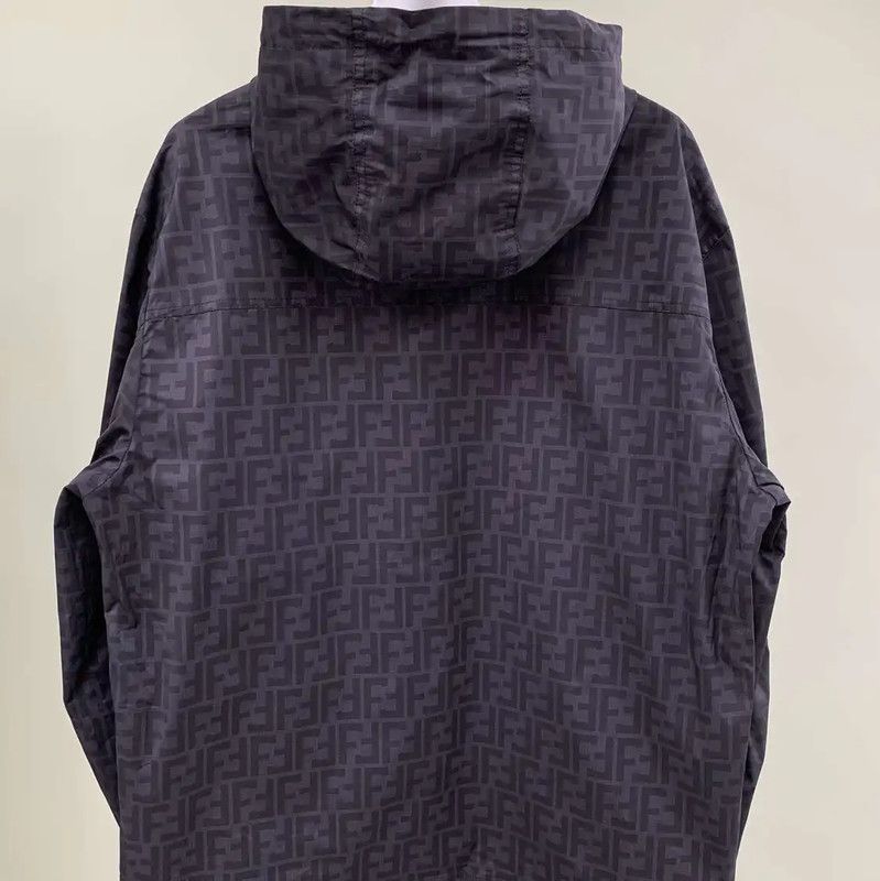 Fendi FENDI Men's Casual Blue Purple Hooded Jacket 0089 Size US M / EU 48-50 / 2 - 2 Thumbnail
