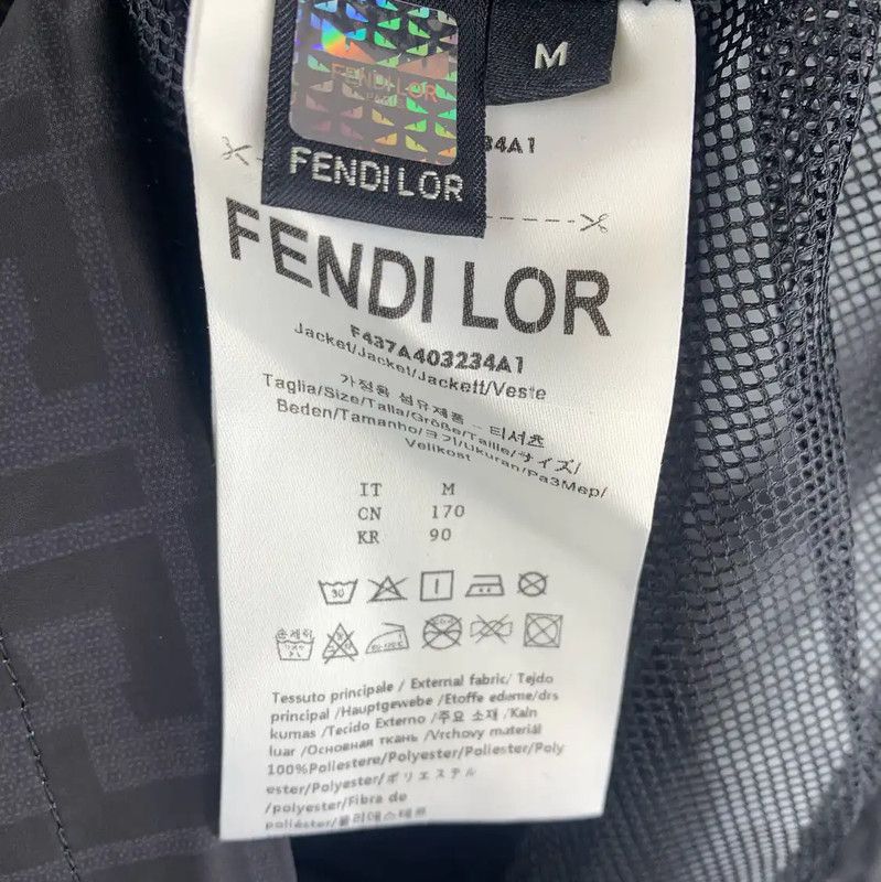 Fendi FENDI Men's Casual Blue Purple Hooded Jacket 0089 Size US M / EU 48-50 / 2 - 5 Thumbnail