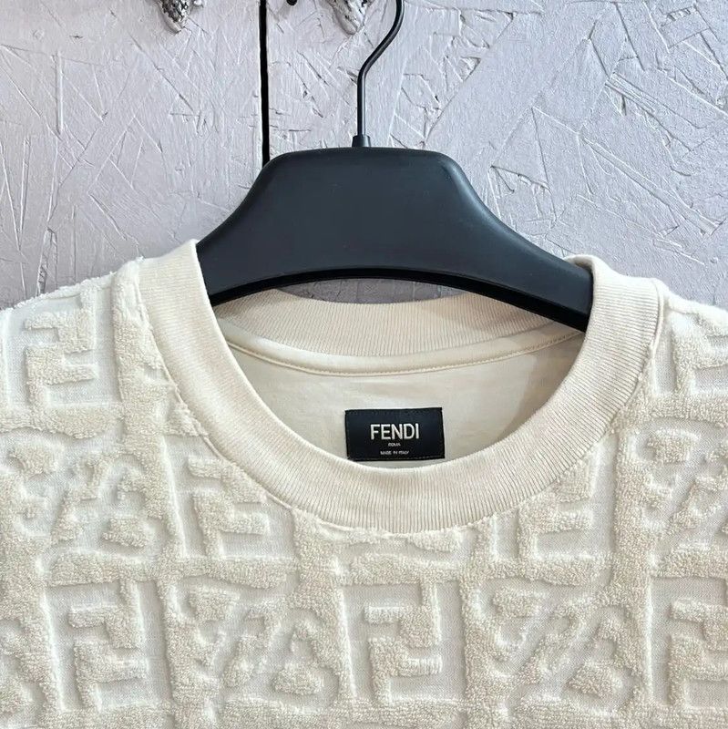 Fendi Fendi White Cotton Short Sleeve T-Shirt 0089 Size US XS / EU 42 / 0 - 3 Thumbnail