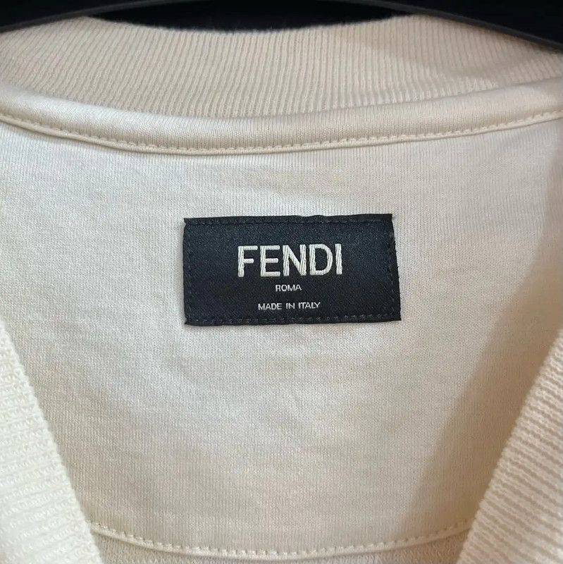 Fendi Fendi White Cotton Short Sleeve T-Shirt 0089 Size US XS / EU 42 / 0 - 5 Thumbnail