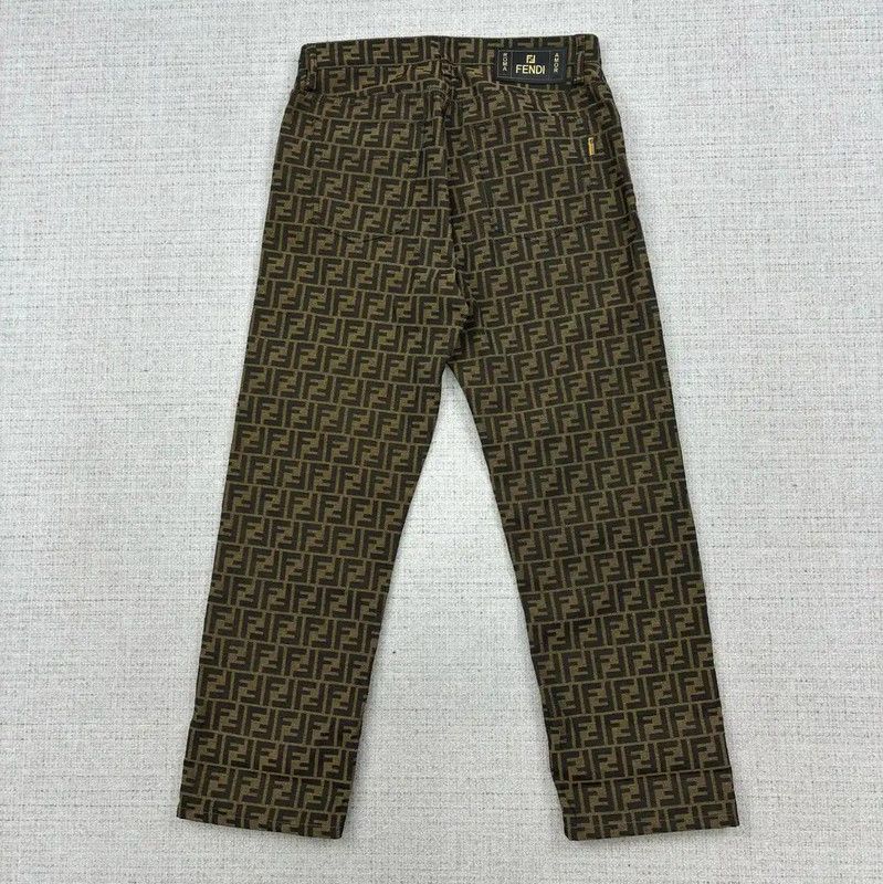 Fendi Fendi Men's Casual Pants in Light Brown 0089 Size US 34 / EU 50 - 2 Thumbnail