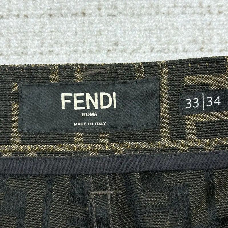 Fendi Fendi Men's Casual Pants in Light Brown 0089 Size US 34 / EU 50 - 4 Thumbnail