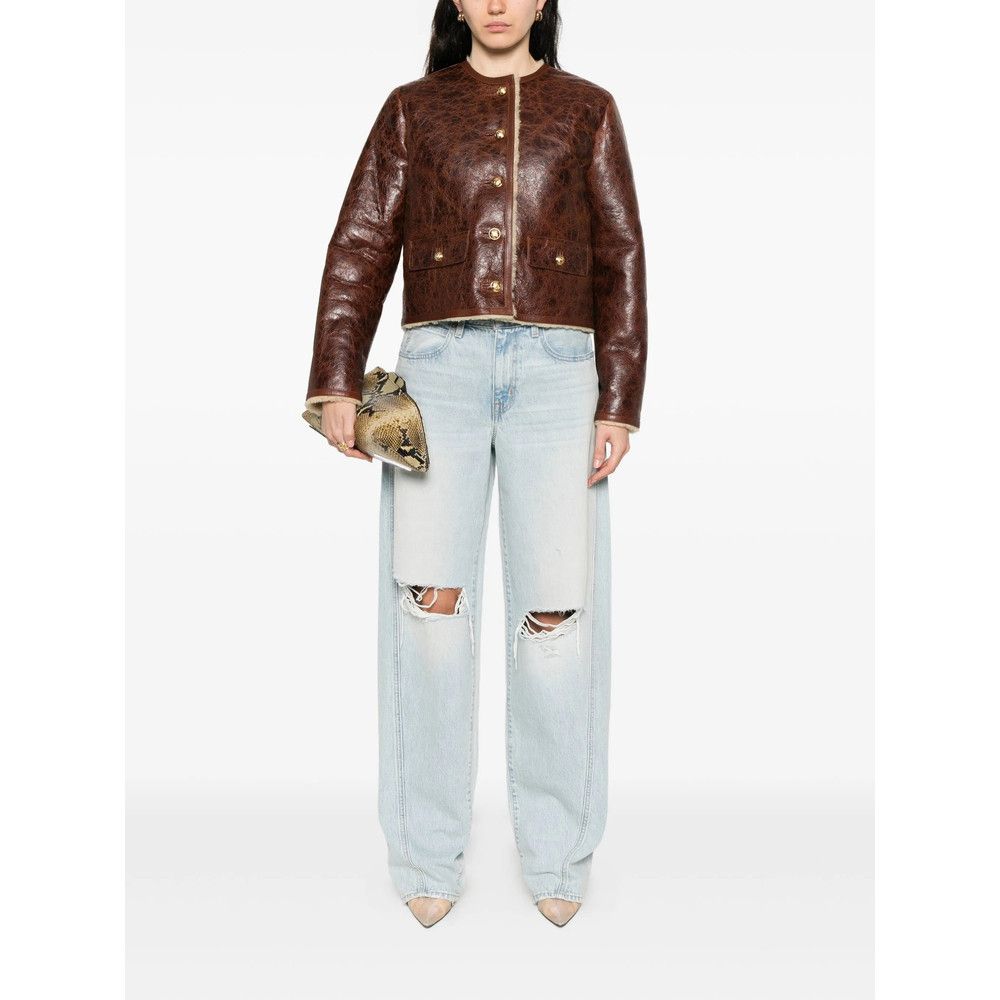 Nili Lotan BROWN Jackets - Leather Jackets