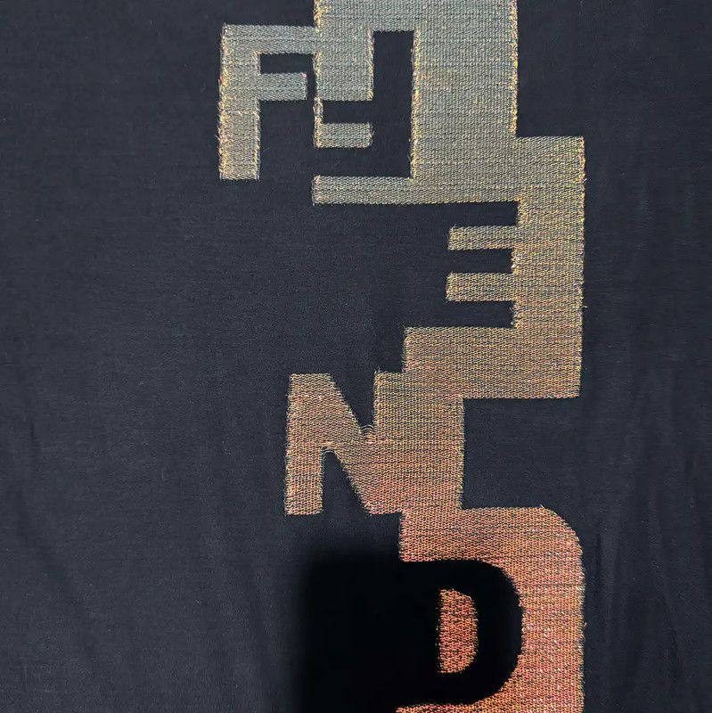 Fendi Fendi Black Cotton Logo T-Shirt for Men 0089 Size US XL / EU 56 / 4 - 3 Thumbnail