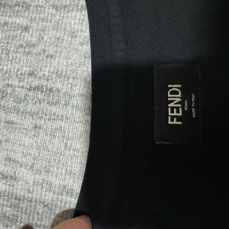 Fendi Fendi Black Cotton Logo T-Shirt for Men 0089 Size US XL / EU 56 / 4 - 4 Thumbnail