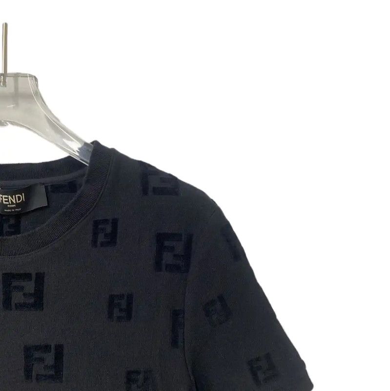 Fendi Fendi Black Cotton Short Sleeve T-Shirt 0089 Size US XS / EU 42 / 0 - 4 Thumbnail