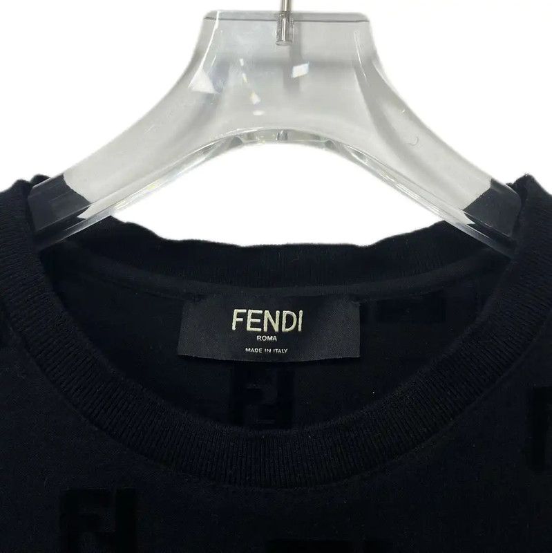 Fendi Fendi Black Cotton Short Sleeve T-Shirt 0089 Size US XS / EU 42 / 0 - 3 Thumbnail