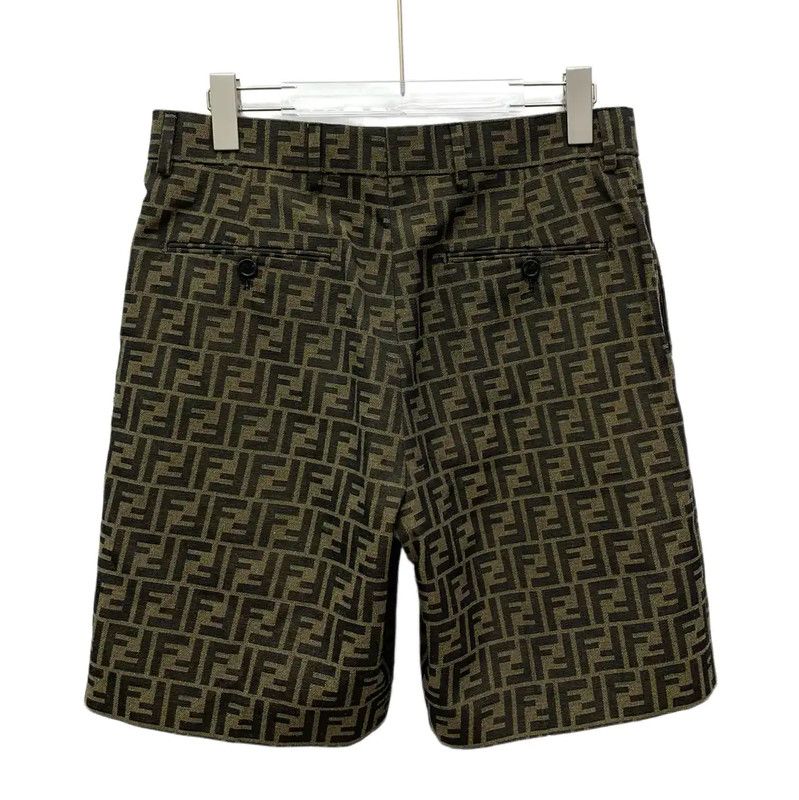 Fendi Fendi Brown Polyester Men's Shorts 0089 Size US 27 - 2 Thumbnail