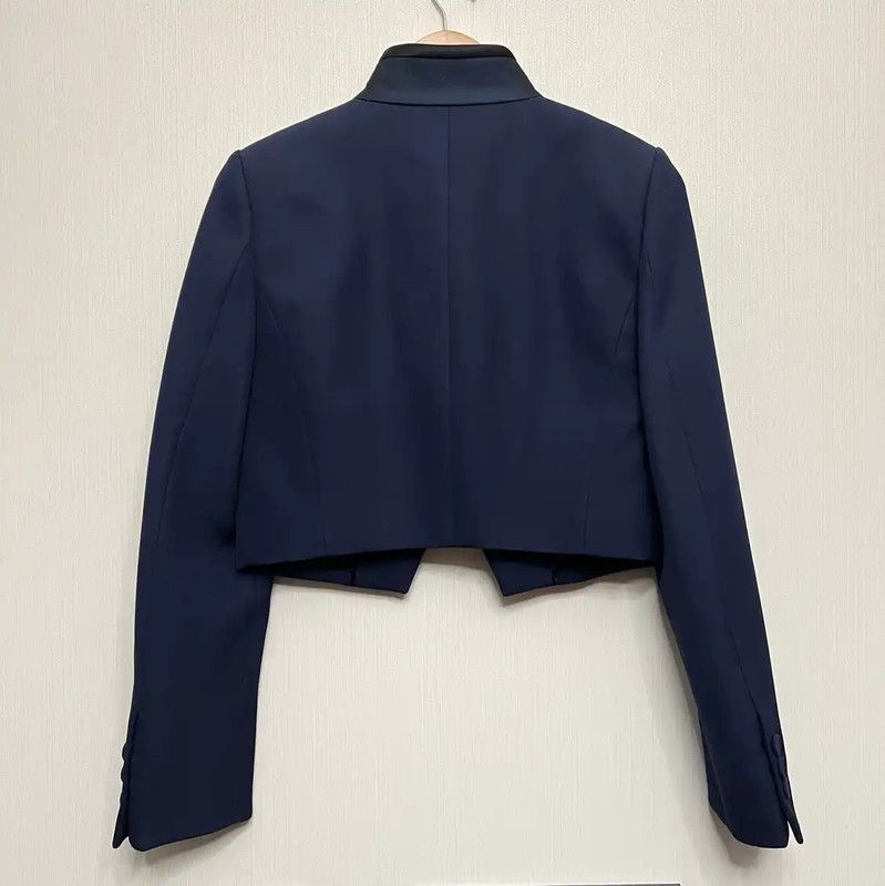 Fendi FENDI Men's Cropped Navy Cotton Jacket 0089 Size US L / EU 52-54 / 3 - 2 Thumbnail