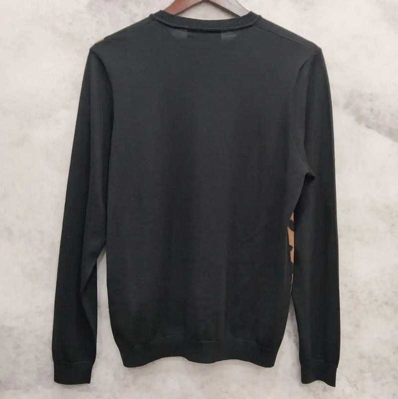 Fendi Fendi Black Wool Long Sleeve Knit Sweater 0089 Size US M / EU 48-50 / 2 - 2 Thumbnail
