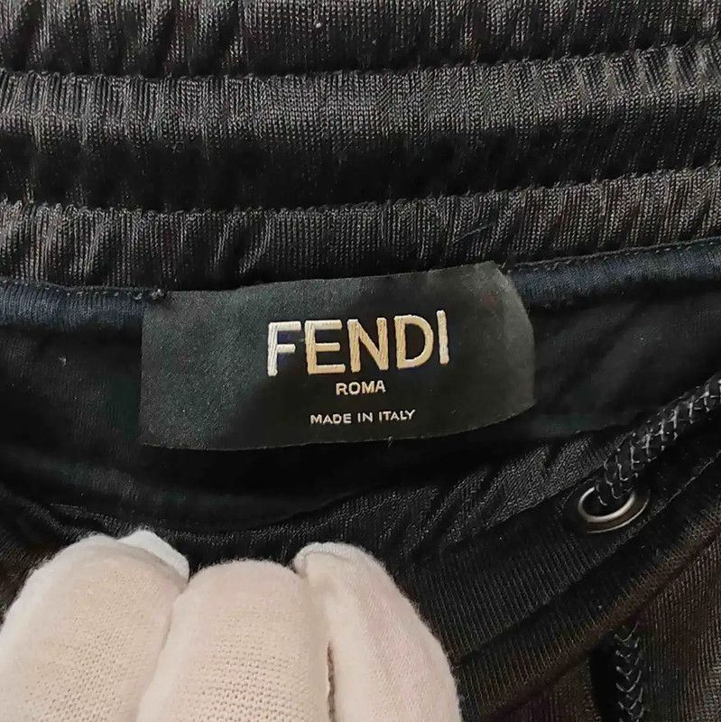 Fendi Fendi Black Cotton Casual Pants for Men 0089 Size US 36 / EU 52 - 3 Thumbnail
