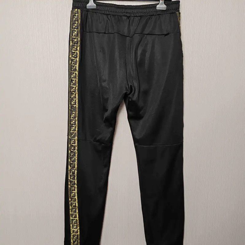 Fendi Fendi Black Cotton Casual Pants for Men 0089 Size US 36 / EU 52 - 2 Thumbnail