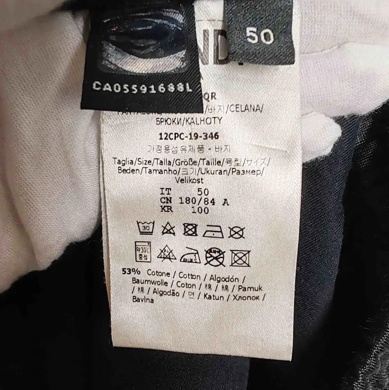 Fendi Fendi Black Cotton Casual Pants for Men 0089 Size US 36 / EU 52 - 4 Thumbnail