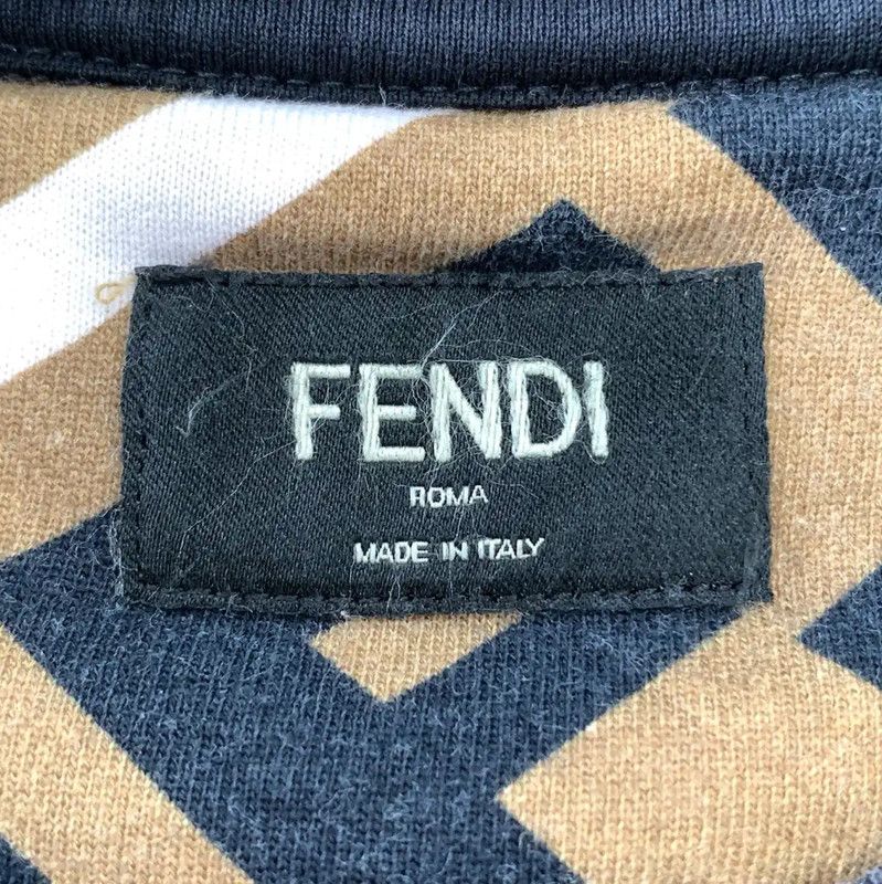 Fendi Fendi Men's Brown Cotton Sweatshirt 0089 Size US S / EU 44-46 / 1 - 5 Thumbnail