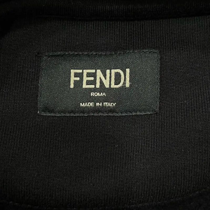 Fendi Fendi Black Cotton Long Sleeve Knit Sweater 0089 Size US S / EU 44-46 / 1 - 5 Thumbnail