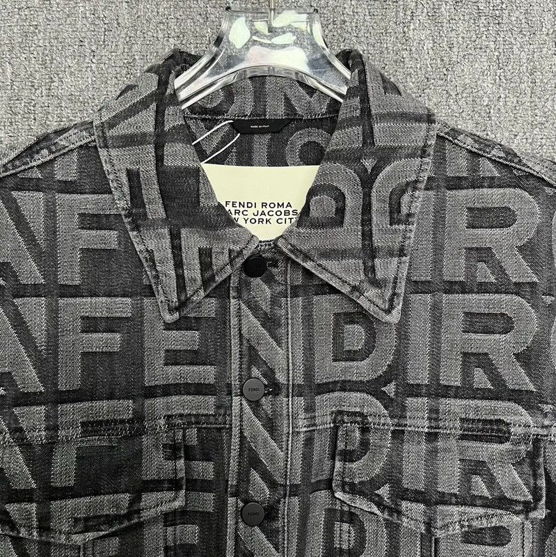 Fendi Fendi Black Cotton Men's Jacket 0089 Size US L / EU 52-54 / 3 - 4 Thumbnail