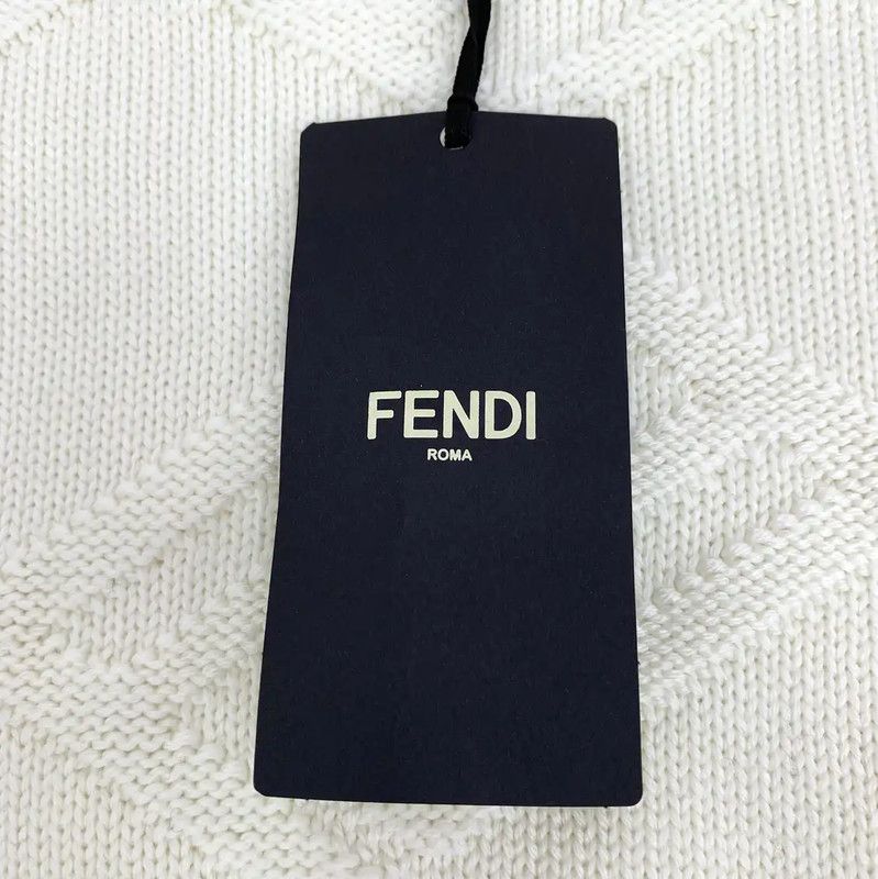 Fendi Fendi Men's Beige Wool Knit Sweater 0089 Size US S / EU 44-46 / 1 - 6 Thumbnail
